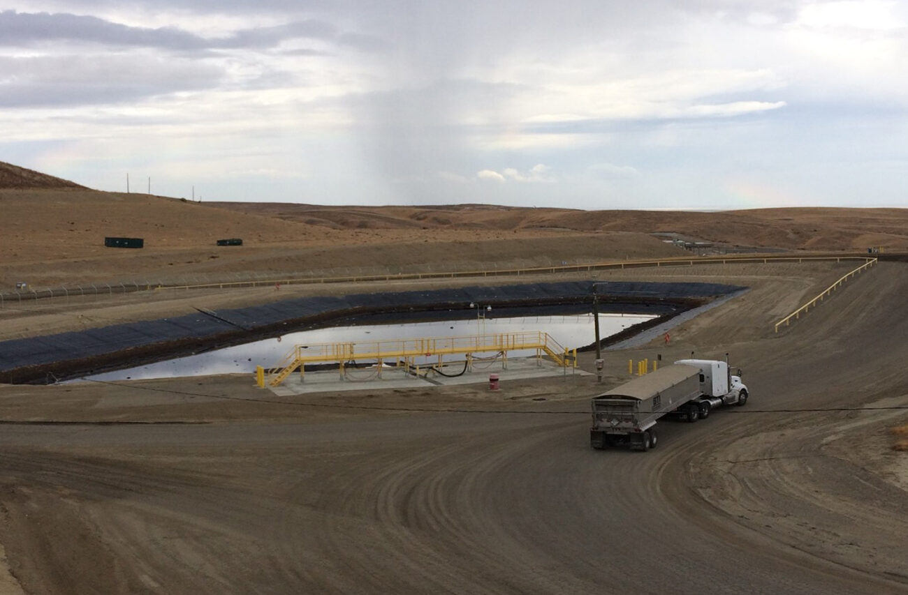 Surface Impoundment Pond at Kettleman Hills Toxic Waste Facility