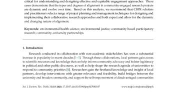 Aligning community-engaged research to context page 1