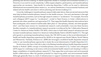 Health disparities research