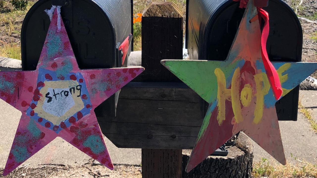 Mailboxes in Coffey Park in Santa Rosa, California, where residents are hopeful and rebuilding. Mailboxes in Coffey Park