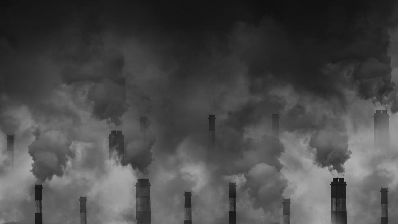 Air pollution from smoke stacks