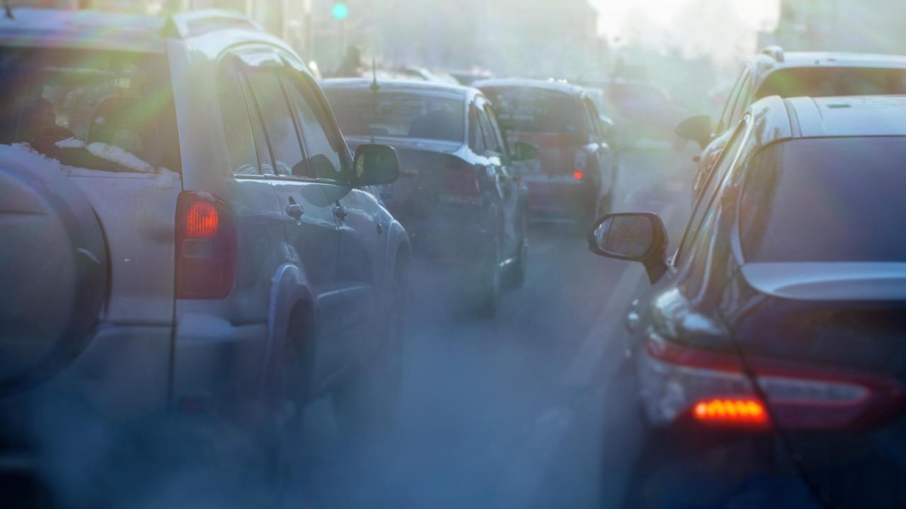 Air pollution from cars