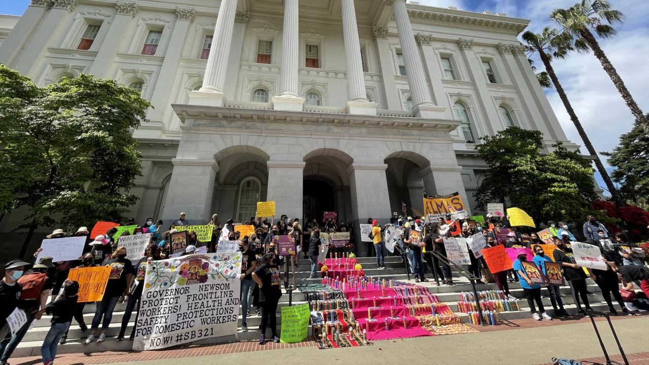 Domestic Worker protest (Dignidad)