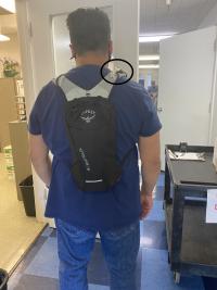 Back pack air monitoring system