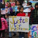 Image from Kettleman City protest by Bradley Angel